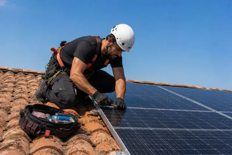 Maintenance et monitoring de panneaux solaires à Garrevaques