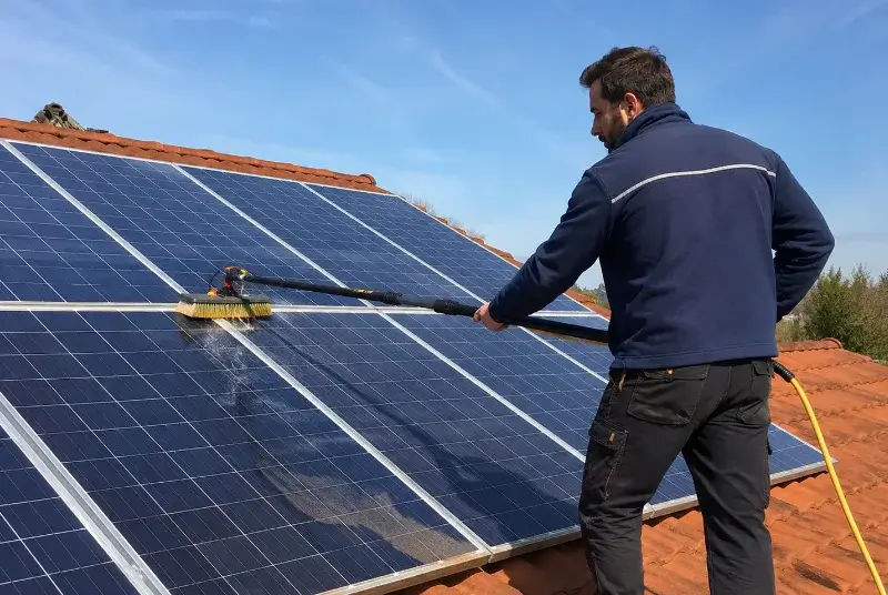Nettoyage et entretien de panneaux solaires à Garrevaques